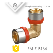 EM-F-B134 90 degree Aluminum plastic pipe fitting Elbow inox press Pipe